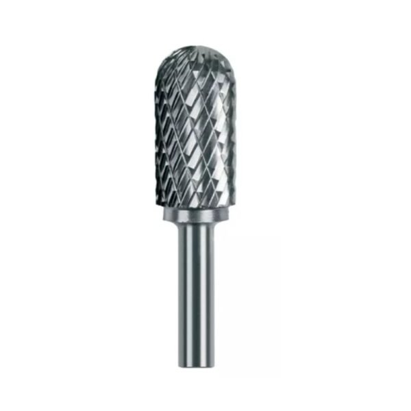 Miranda tungsten carbide cylindrical radius end rotary burr, standard cut