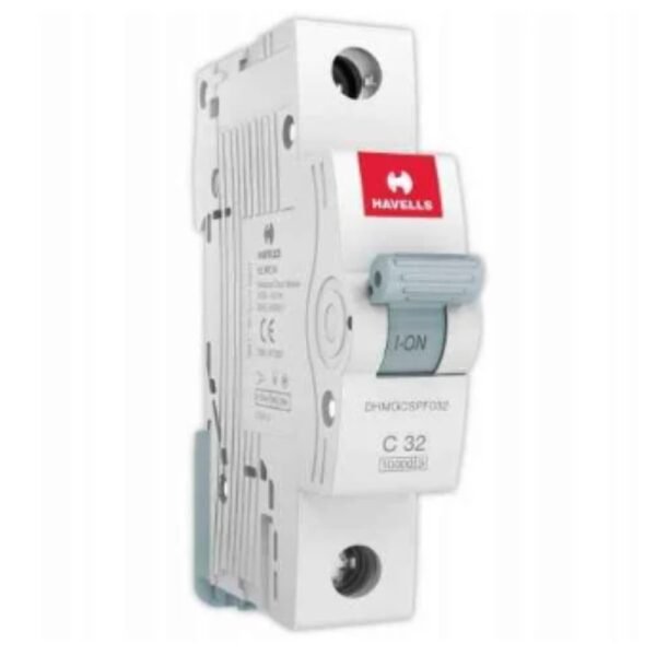 Havells Euro-II 32A SP C-Curve MCB DHMGCSPF032 – Single Pole Miniature Circuit Breaker
