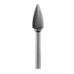 Miranda tungsten carbide tree pointed end rotary burr, standard cut