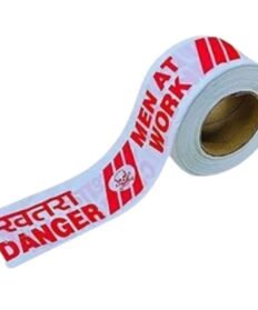 Generic red and white caution barricading tape 250m roll
