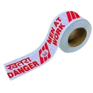 Generic red and white caution barricading tape 250m roll