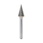 Miranda tungsten carbide cone radius rotary burr, standard cut