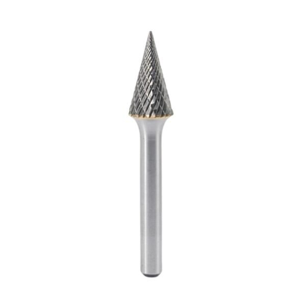 Miranda tungsten carbide cone radius rotary burr, standard cut
