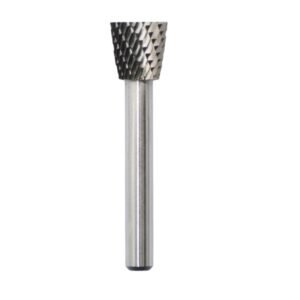 Miranda tungsten carbide inverted cone rotary burr, standard cut