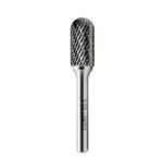Miranda tungsten carbide cylindrical radius end rotary burr, standard cut