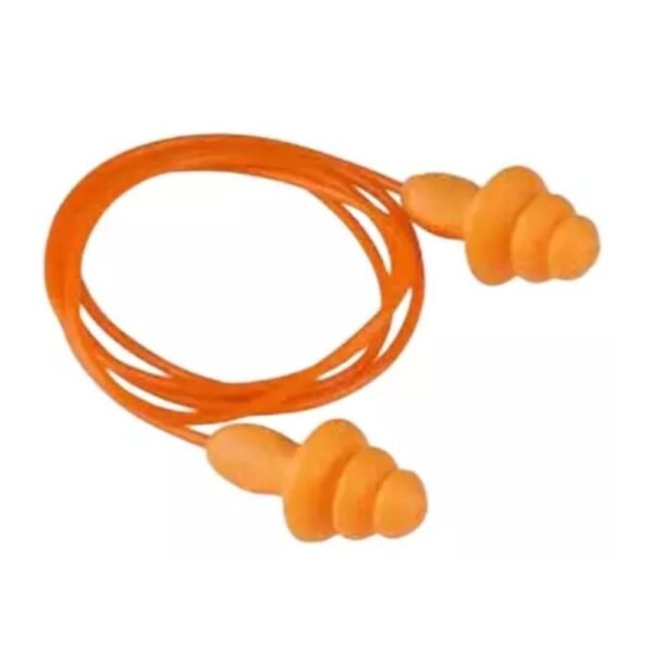 3M 18dB Orange Re-usable Cord Attached Hearing Protection Earplug 1270 Pack of 10