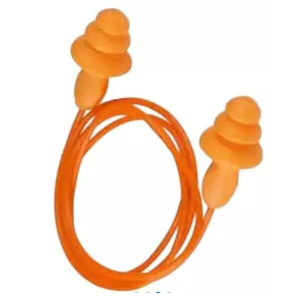 3M 18dB Orange Re-usable Cord Attached Hearing Protection Earplug 1270 Pack of 10