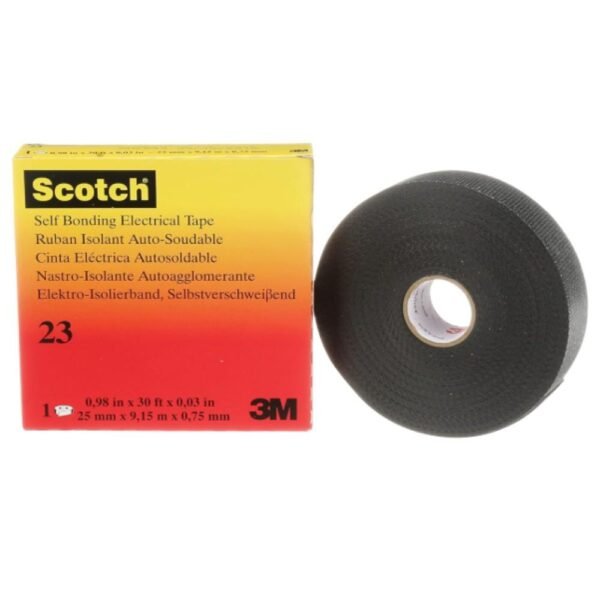 3M Scotch 23 Black Electrical Tape Pack of 1