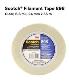3M Clear Tape 24mm x 55m 898 Pack of 1