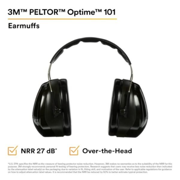3M H7A Clickforsign PELTOR 101 P1 Optime Over Head Green Earmuffs