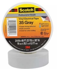 3M grey PVC electrical insulation tape 19mm x 20.1m