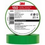 3M Temflex 150 Green Electrical Tape 18mm x 6m Pack of 30
