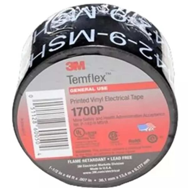 3m-temflex-tape-18-mm-x-8-m-black (2) 3M Temflex Black Tape 18mm x 8m 1500 Pack of 1