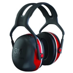 3M X3A Black and Red Peltor Over the Head Earmuffs