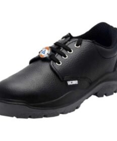 Acme Lithium Ssteele Black Low-Cut Ankle Full-Grain Leather Protective Shoe with Steel Toe Cap