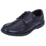 Acme Apogee Zenith Black Low-Cut Ankle Premium Hide Protective Shoe with Rubber Outsole