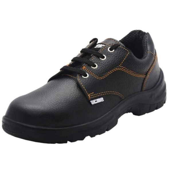Acme Atom Full Grain Leather Steel Toe Cap Black Protective Safety Shoes
