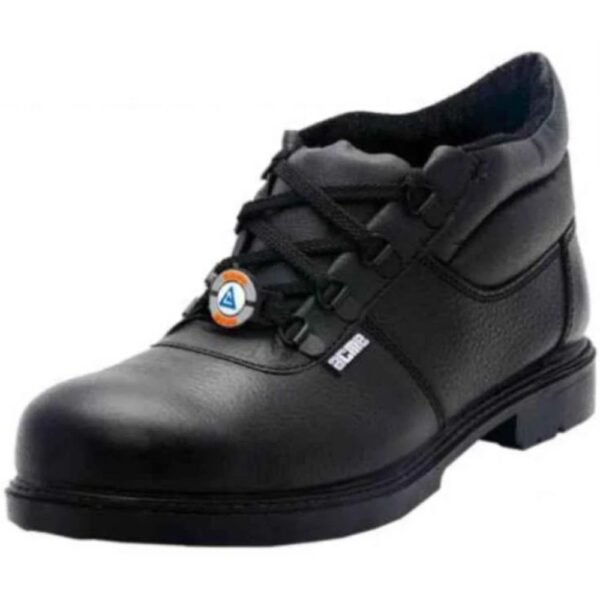 Acme Copper Chimney Ultra Swelter Black High-Cut Ankle Full-Grain Leather Protective Shoe with Steel Toe Cap