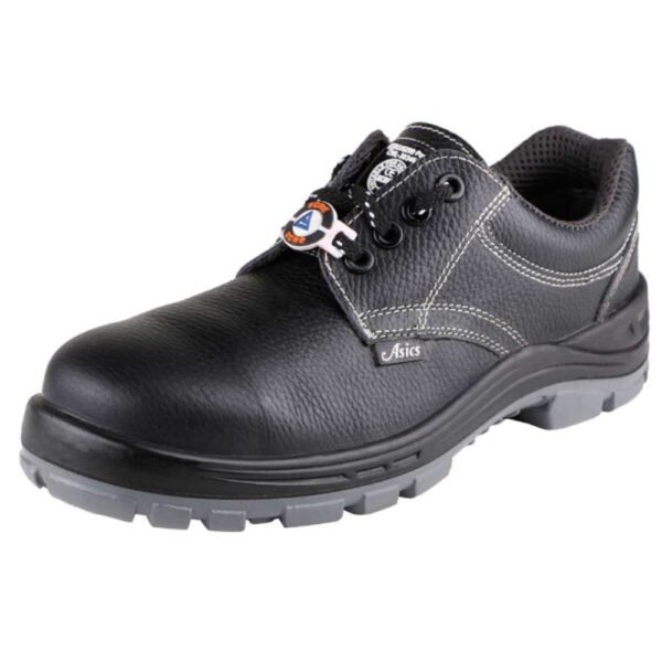 Acme Elics Plume Black Low-Cut Ankle Full-Grain Leather Protective Shoe with Composite Toe Cap
