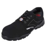 Acme Ether Aviator Black Low-Cut Ankle Full-Grain Leather Protective Shoe with Composite Toe Cap