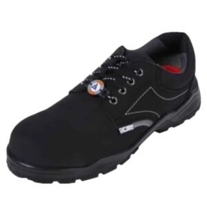 Acme Ether Aviator Black Low-Cut Ankle Full-Grain Leather Protective Shoe with Composite Toe Cap