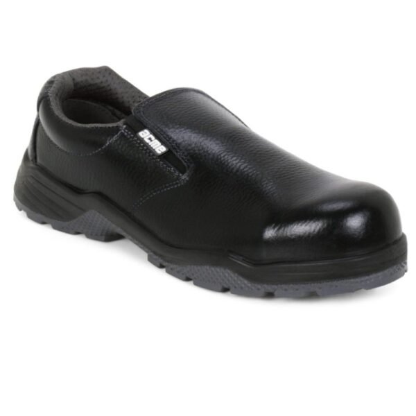 Acme Ozone Aviator Black Low-Cut Ankle Full-Grain Leather Protective Shoe with Composite Toe Cap