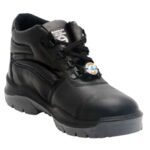 Acme AP-4 Black High-Cut Ankle Industrial Safety Shoe with Boxylic Steel Toe Cap
