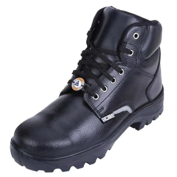Acme Rocky Ultra Swelter Black High-Cut Ankle Full-Grain Leather Protective Shoe with Composite Toe Cap