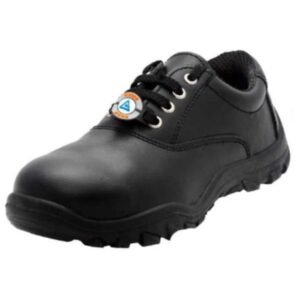 Acme Tiny Lavie Black Full-Grain Leather Women Protective Shoe with Steel Toe Cap