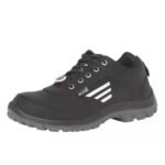Acme Triton Croma Black Low-Cut Ankle Microfibre Protective Shoe with Steel Toe Cap
