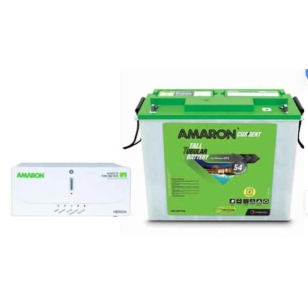 Amaron HB 950A 880VA 12V Pure Sine Wave UPS and Current AR 150 TT 54 150Ah Tall Tubular Battery Combo – Power Backup Combo