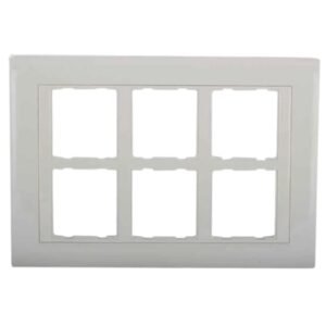 Alt Text Anchor Rider 12 Module Horizontal Front Plate Pack of 5 for Modular Switch Installation