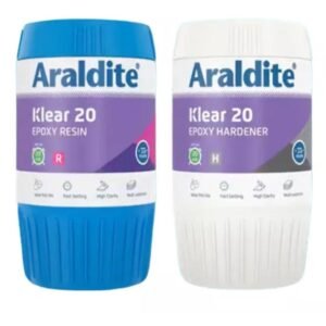 Araldite KLEAR 20 Transparent Epoxy Adhesive 1 Kg  | Pack of 4