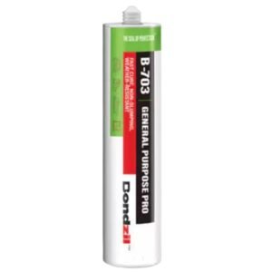 Bondzil 280 ml White B-703 General Purpose Pro Silicone Sealant | Pack of 1