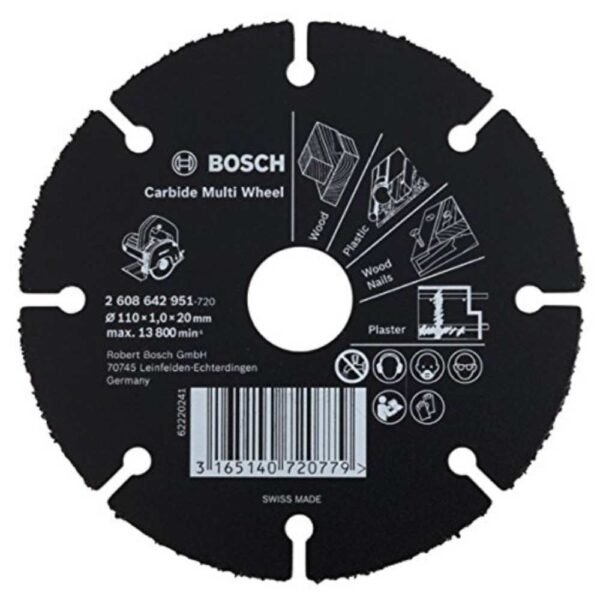 Bosch 2608642951 110mm Carbide Multi Wheel Pack of 5
