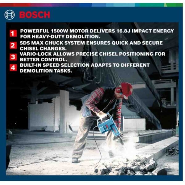 Bosch GSH 11E 11kg Concrete Demolisher Heavy Duty Demolition Hammer