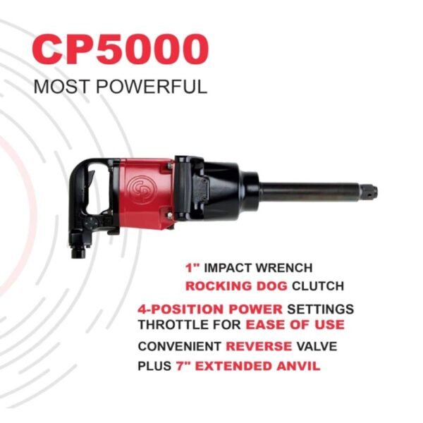 Chicago Pneumatic CP5000 1 inch heavy duty impact wrench 3700 RPM