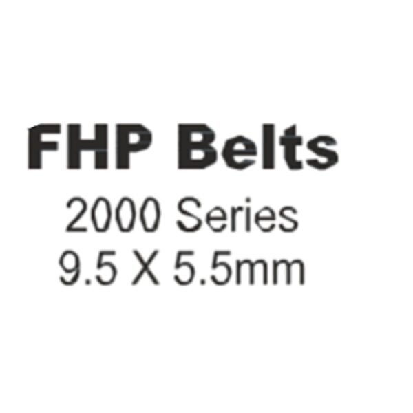 Fenner Speciality Belt 2190 FHP 2000 Series fractional horsepower V-belt for small diameter electric motor pulleys.