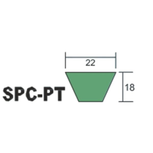 Fenner Green Cover Wedge Belt SPC-PT