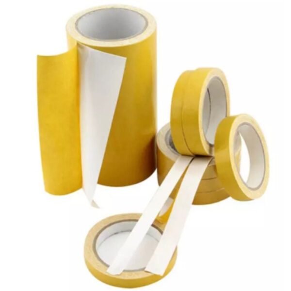 Generic yellow double-sided cloth tape 24mm x 20m pack of 72