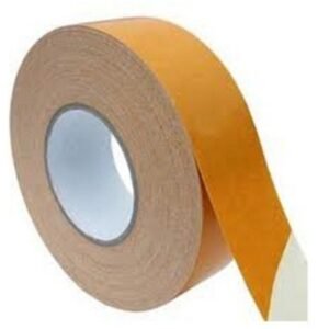 Generic yellow double-sided cloth tape 24mm x 20m pack of 72