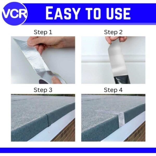Generic Aluminium Butyl Waterproof Tape 4 Inch x 5m Pack of 3