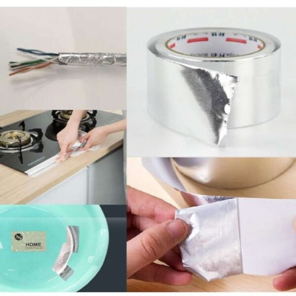 Generic Silver Aluminium Foil Tape 2 Inch x 20m Pack of 6