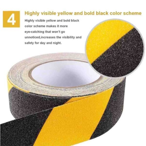 Generic yellow and black anti-slip tape pack of 1