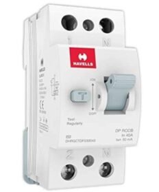 Havells 40A 30mA DP AC Type RCCB DHRGCTDF030040 – Double Pole Residual Current Circuit Breaker