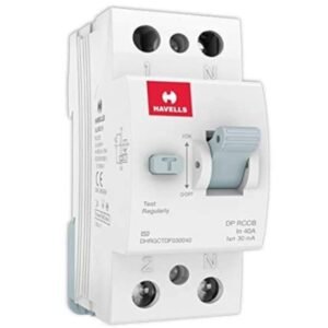 Havells 40A 30mA DP AC Type RCCB DHRGCTDF030040 – Double Pole Residual Current Circuit Breaker