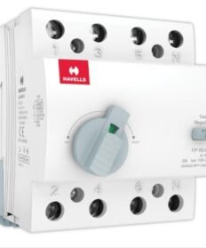 Havells 63A 100mA 4P AC Type FP RCCB DHRGCRFF100063 – 4 Pole Residual Current Circuit Breaker