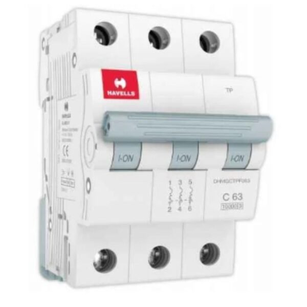 Havells EURO-II 63A C-Curve 3 Pole MCB DHMGCTPF063 miniature circuit breaker
