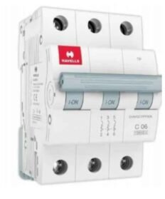 Havells EURO-II 63A C-Curve 3 Pole MCB DHMGCTPF063 - pack of 4 miniature circuit breakers