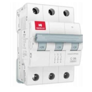 Havells EURO-II 63A C-Curve 3 Pole MCB DHMGCTPF063 - pack of 4 miniature circuit breakers